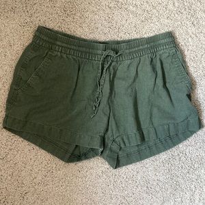 Old Navy Army Green Draw-String Shorts